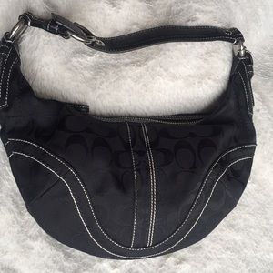 Authentic Coach jacquard canvas signature soho